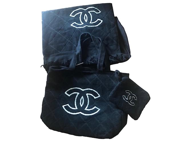 Chanel Totes Black Cotton ref.894730 - Joli Closet