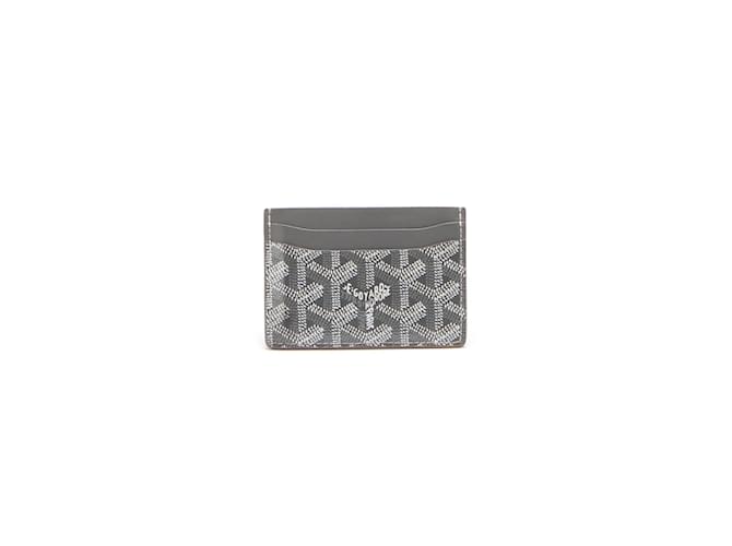 Goyard Saint Sulpice Grey Card Holder in Metallic