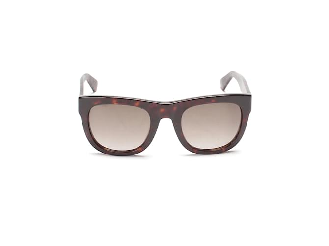 Gucci Square getönte Sonnenbrille Kunststoff-Sonnenbrille in ausgezeichnetem Zustand Schwarz  ref.894818