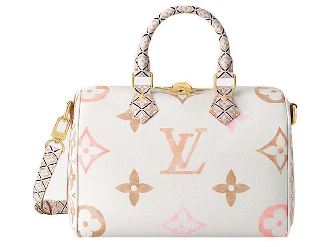 Louis Vuitton LV speedy by the pool new Beige Cloth  ref.894868