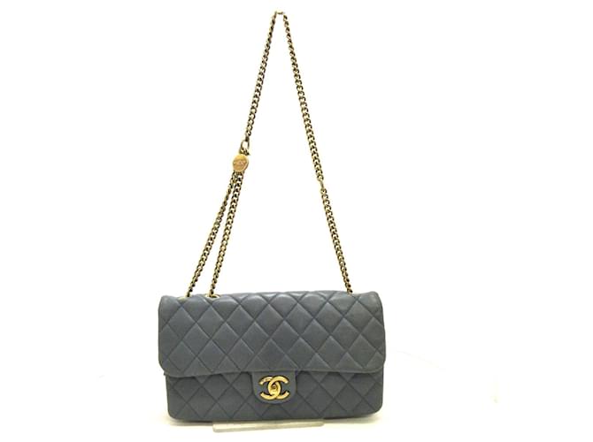 Timeless Chanel Matrasse Grey Pony-style calfskin  ref.895059