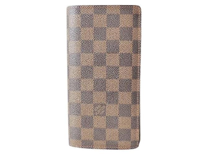 Louis Vuitton Portefeuille Brazza Brown Cloth  ref.895386