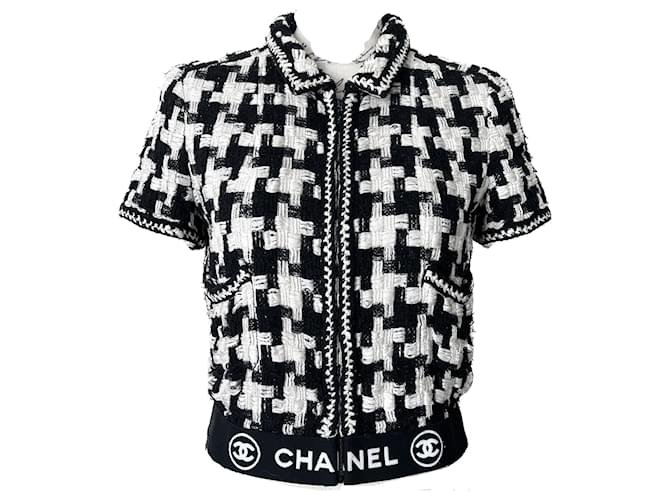 Jackets Chanel 12K$ Greece Ribbon Tweed Jacket Size 38 FR