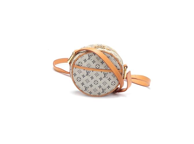 Louis Vuitton Mini Lin Jeanne Uhr Grau Leinwand  ref.895534