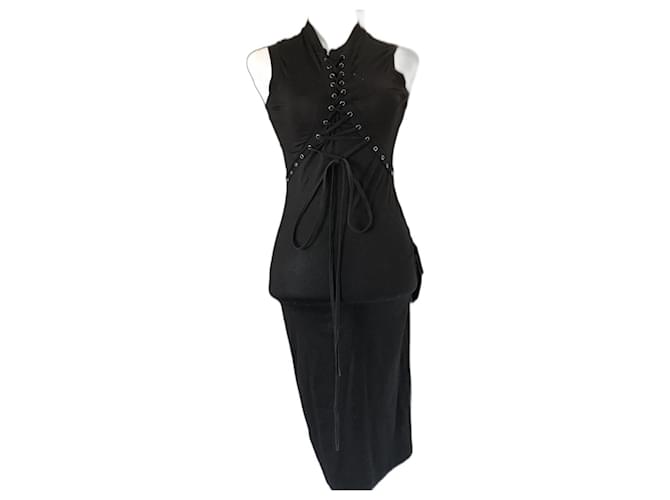 Dior Dresses Black Cotton  ref.895660