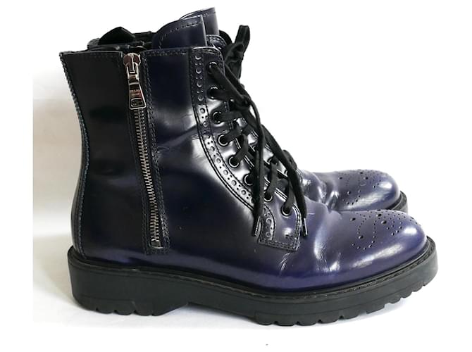 Prada brogue boots hotsell