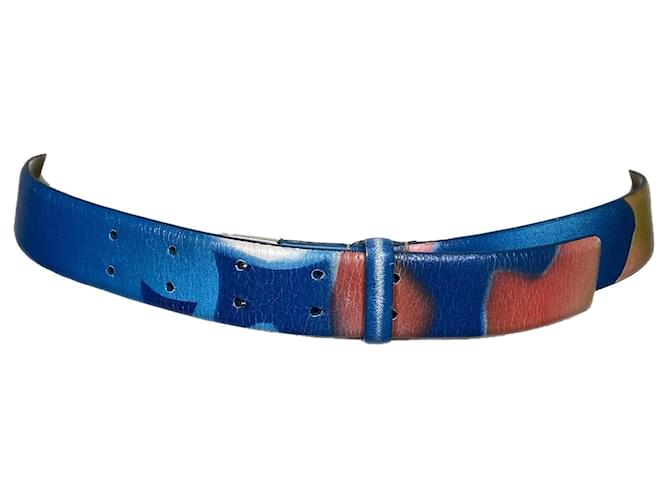 Ceinture Issey Miyake en cuir multicolore  ref.895810