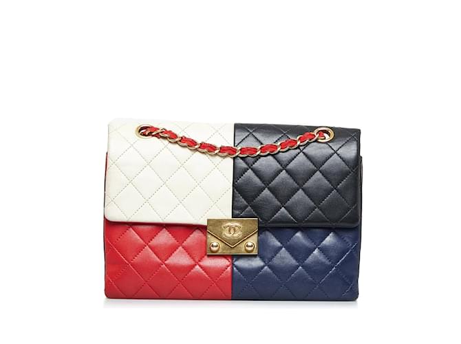 Chanel CC Clasp Quilted Leather Single Flap Bag 401368 Multiple colors Pony-style calfskin  ref.895836