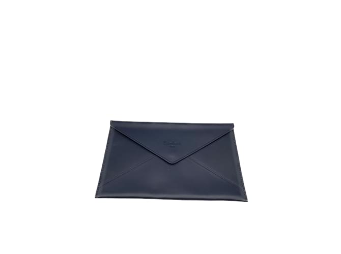 BERLUTI  Clutch bags T.  Leather Navy blue  ref.895899