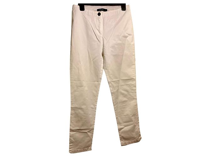 Pantalones pitillo blancos Marc Cain de algodón