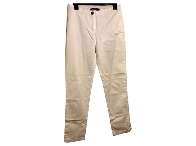 Marc Cain White slim pants Cotton Elastane  ref.895925