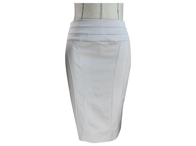 Strenesse Skirts Grey Cotton Polyester Triacetate  ref.895932