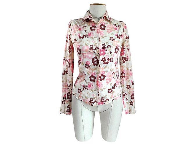 Camicia 0039 in cotone floreale Multicolore