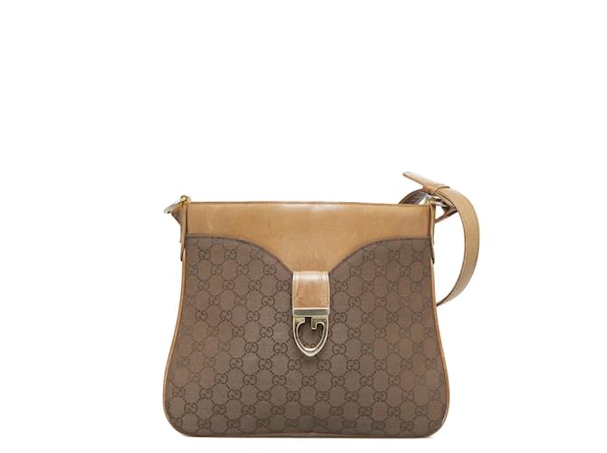 Gucci GG Canvas Shoulder Bag Brown Cloth  ref.896502