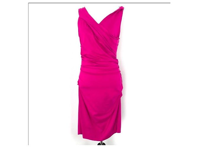 Diane Von Furstenberg DvF Bentley vestido sem mangas rosa