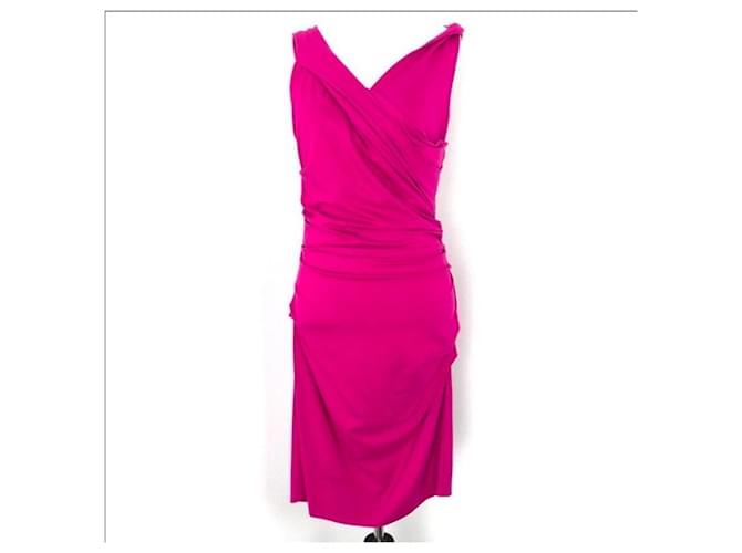 Diane Von Furstenberg Vestido rosa sin mangas Bentley de DvF Viscosa Elastano  ref.896542