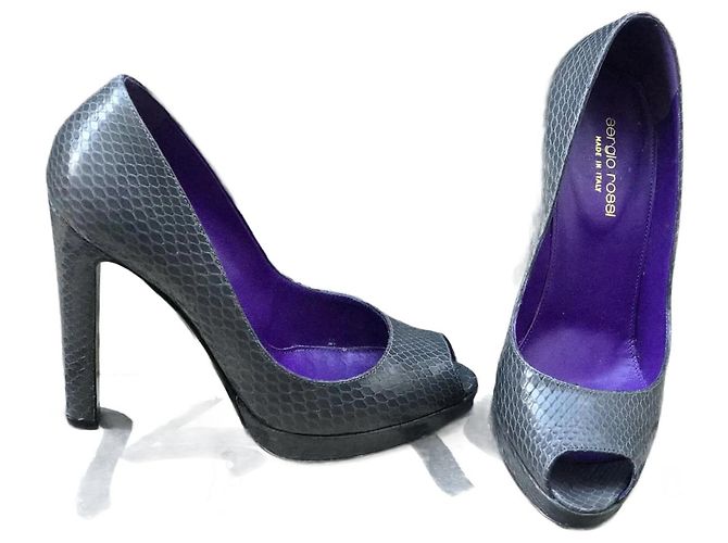 SERGIO ROSSI Tacchi T.EU 37 Pelli esotiche Grigio