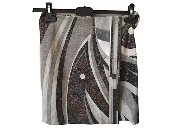 EMILIO PUCCI  Skirts T.International S Cotton Grey  ref.896636