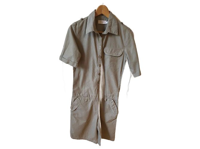 Vestido SESSUN T.FR 38 Algodón Beige
