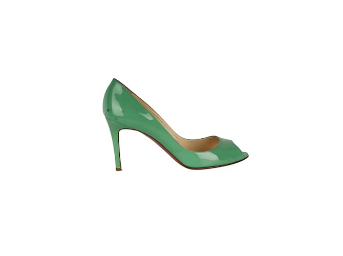 Christian Louboutin You You Peep-toe Pumps Green  ref.896644