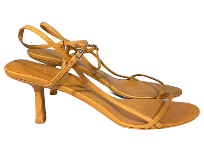 THE ROW  Sandals T.EU 39 Leather Yellow  ref.896664