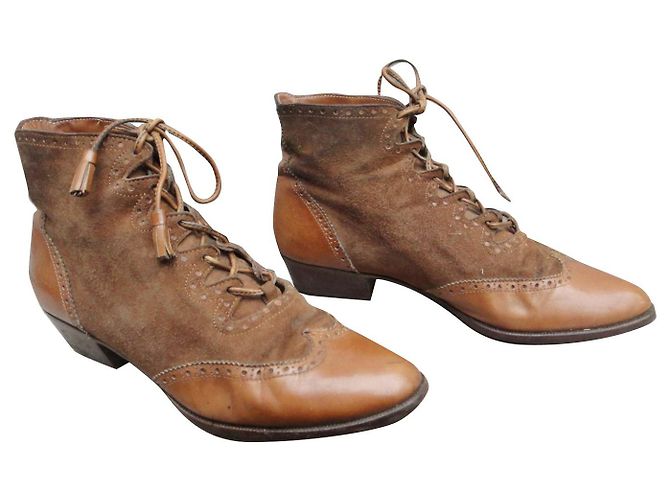 Autre Marque vintage ankle boots 36 Light brown