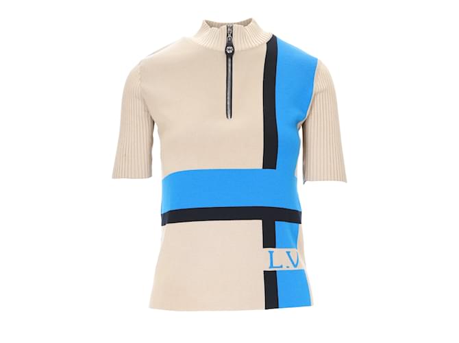 Top con cerniera a blocchi di colore Louis Vuitton  ref.896754