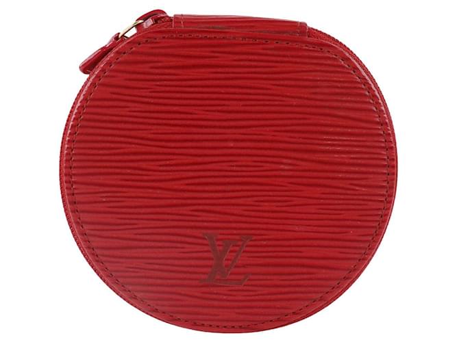 Louis Vuitton Ecrin Rot Leder  ref.897443