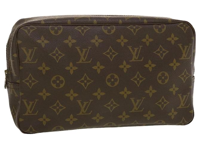 Louis Vuitton Trousse Toilette 28 Monogram Brown Leather ref