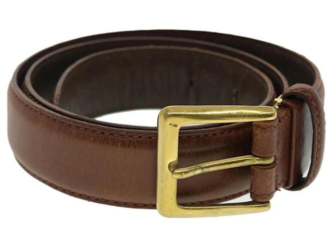 Christian Dior Belt Leather 36.2"" Brown Auth ti1042  ref.897704