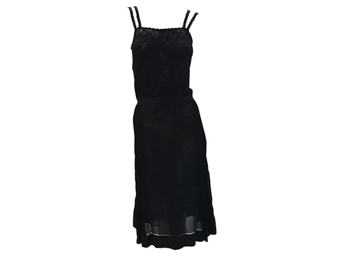 Chanel 06P Black Lace Dress  ref.897821