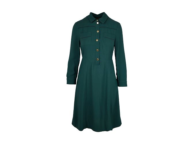 Grünes Hemdkleid von Louis Vuitton