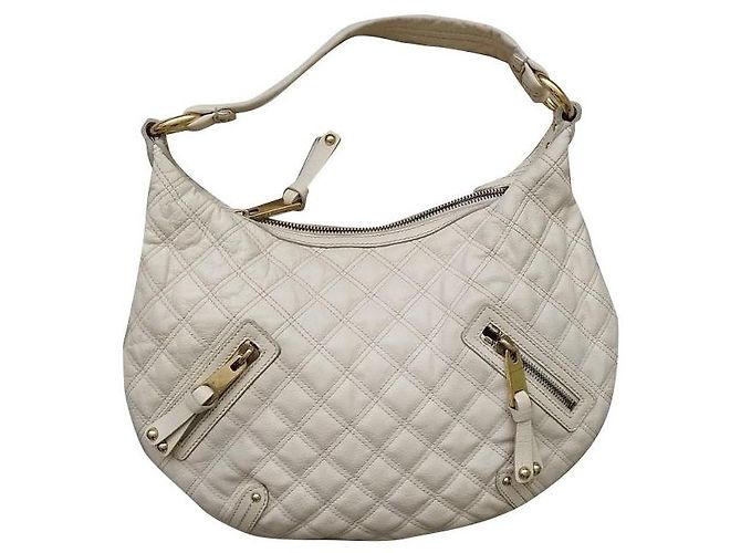 Bolsa de mão Marc Jacobs em couro bege