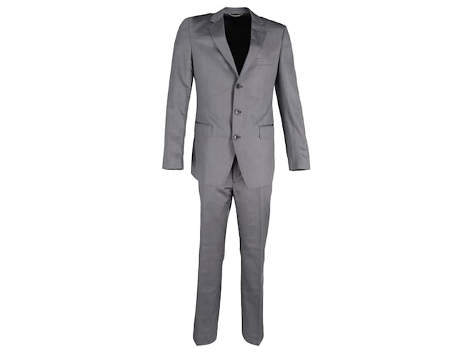Dolce & Gabbana Single-Breasted Suit in Grey Silk  ref.897876