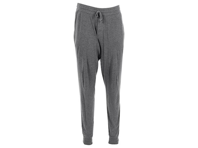 Pantalones de chándal de ajuste relajado con cordón ajustable en algodón gris de Tom Ford  ref.897901