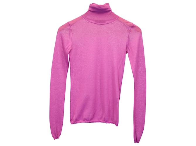 Camisola de gola alta Isabel Marant em algodão rosa  ref.897909