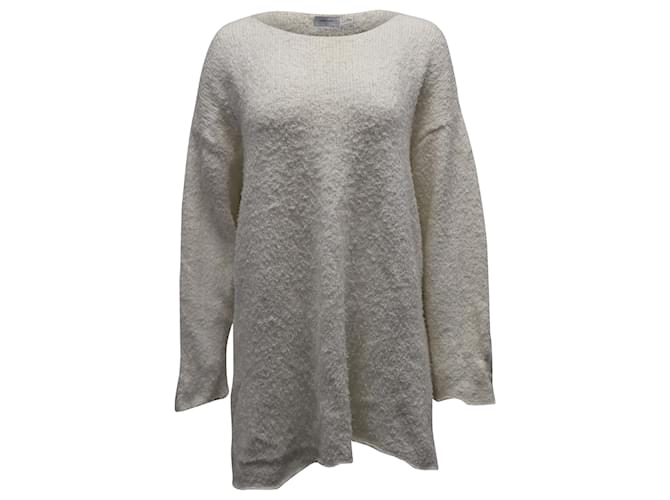 Marques Almeida Oversized Sweater in Cream Linen White  ref.898058