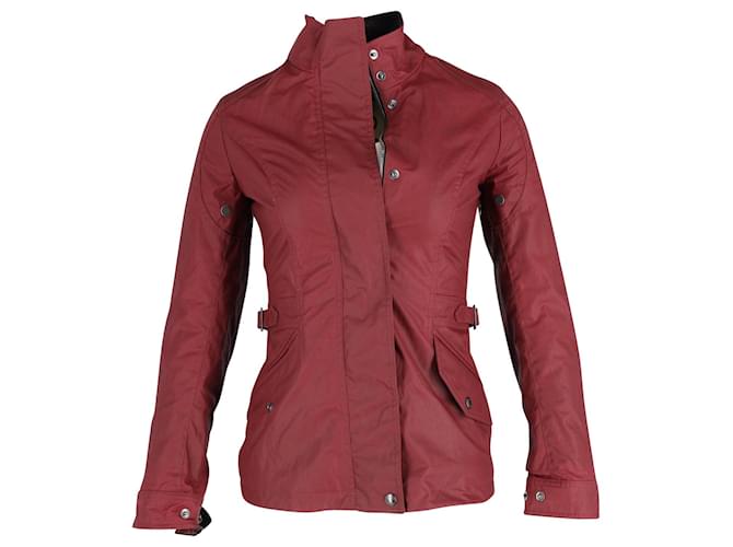 Belstaff Structured Jacket in Burgundy Cotton Dark red  ref.898091