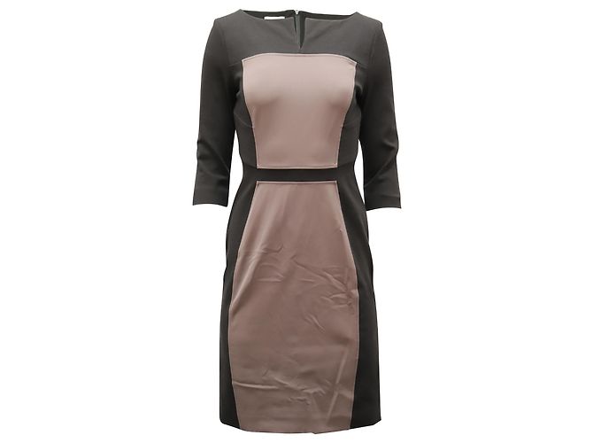 Escada 3/4 Ärmelkleid aus schwarzem Polyester