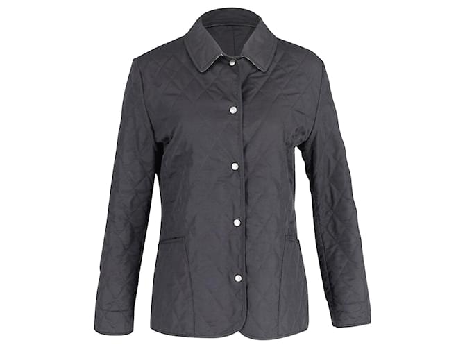 Burberry Quilted Jacket in Black Cotton  ref.898104