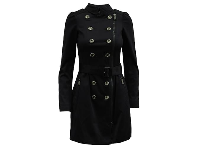 Sump Hele tiden ildsted Burberry Belted Double-Breasted Trench Coat in Black Wool Blend ref.898149  - Joli Closet