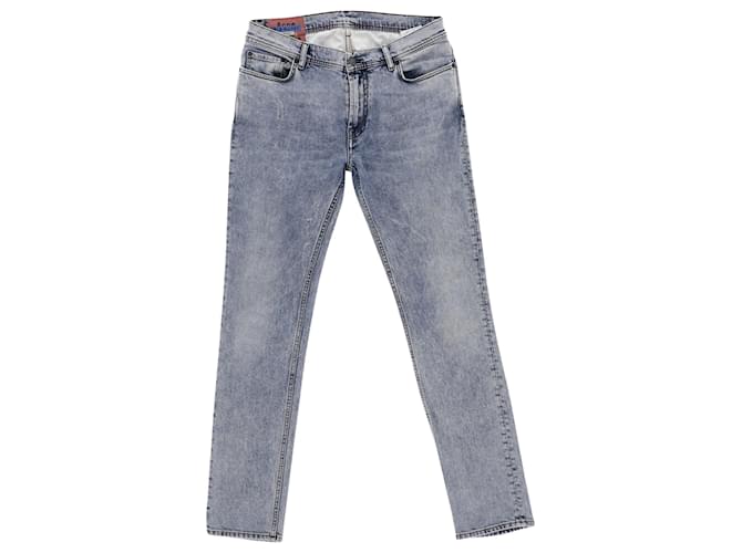 Jeans Acne Studios Marble Wash Slim Fit North em algodão azul claro  ref.898184