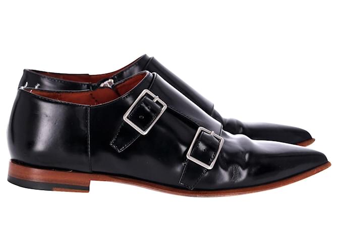 Acne Studios Monk Strap Loafers in Black Leather  ref.898248