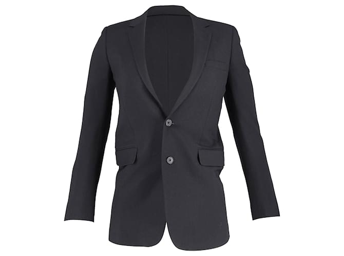 Chaqueta de traje Saint Laurent en lana negra Negro  ref.898302