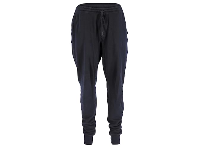 Pantalones deportivos Tom Ford Relaxed Fit con cordón ajustable en algodón azul marino  ref.898329