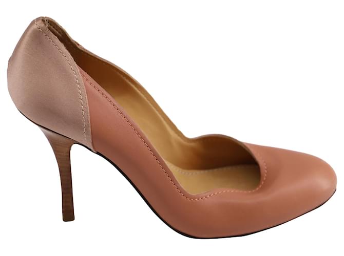 Zapatos de salón Lanvin Stiletto en piel color melocotón Cuero  ref.898432