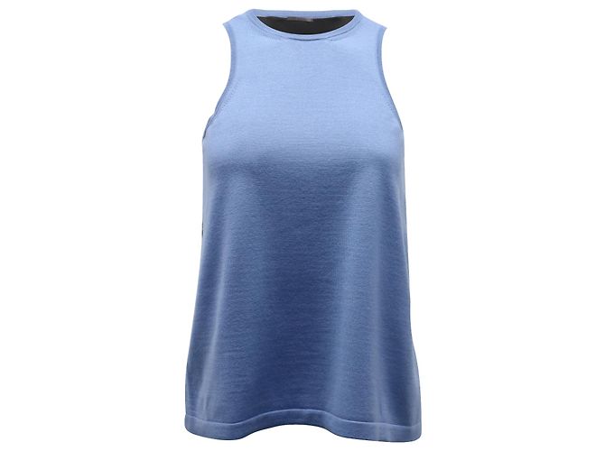 Canotta Bicolore Haider Ackermann in Lana Blu