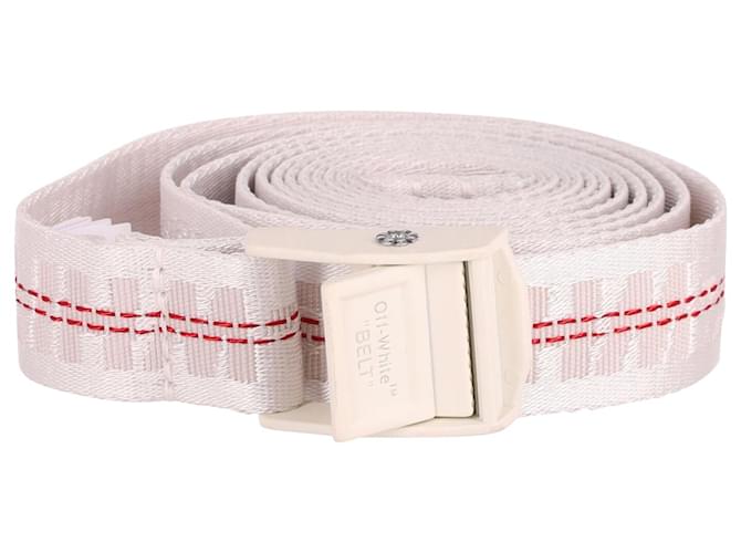 Off White OFF-WHITE Mini Industrial Belt in White Polyester  ref.898560