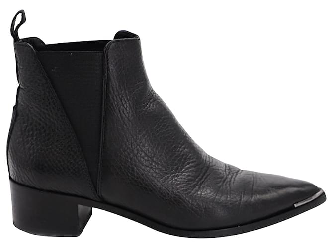 Acne Studios Jensen Ankle Boots in Black Leather  ref.898581