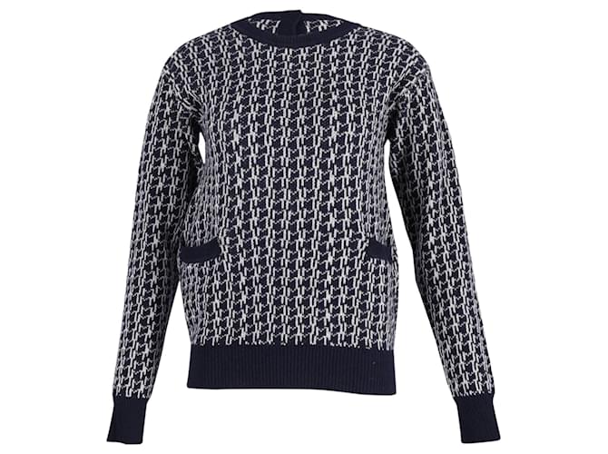 Suéter estampado Marni em lã azul marinho  ref.898687
